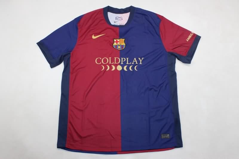 AAA(Thailand) Barcelona 24/25 Home Soccer Jersey Sponsor 02