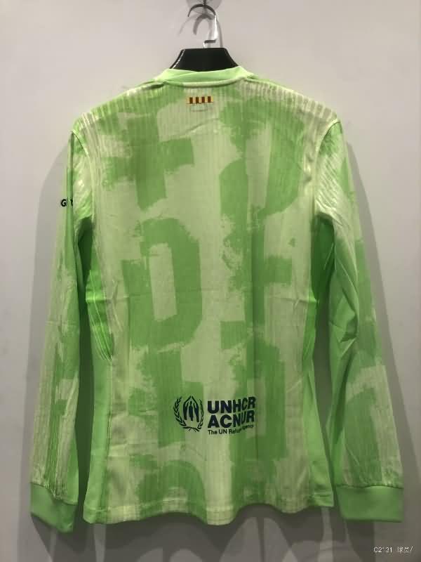 AAA(Thailand) Barcelona 24/25 Third Long Sleeve Soccer Jersey Sponsor