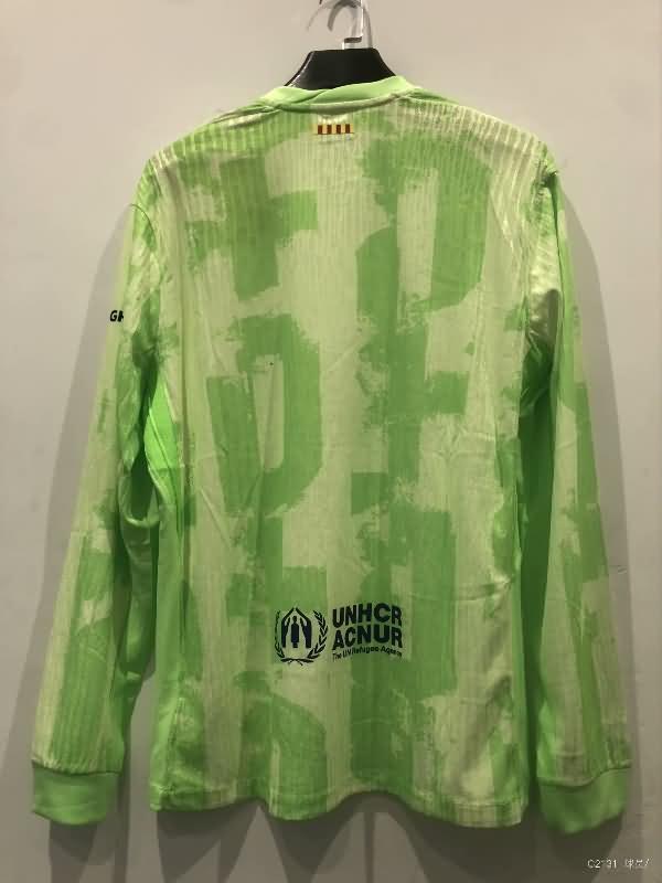 AAA(Thailand) Barcelona 24/25 Third Long Sleeve Soccer Jersey Sponsor 02