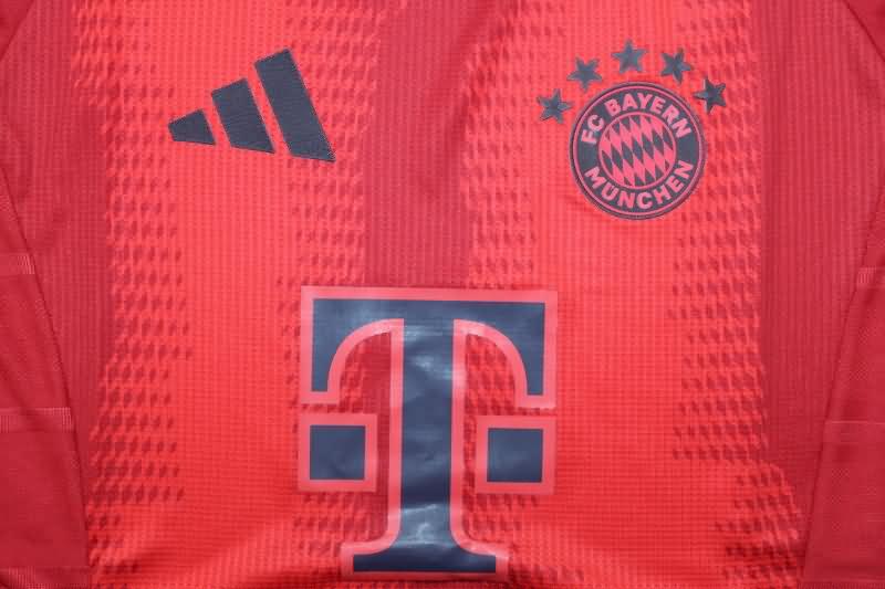 AAA(Thailand) Bayern Munich 24/25 Home Long Sleeve Soccer Jersey (Player)