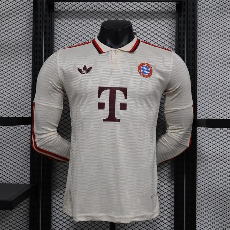 AAA(Thailand) Bayern Munich 24/25 Third Long Sleeve Soccer Jersey (Player)