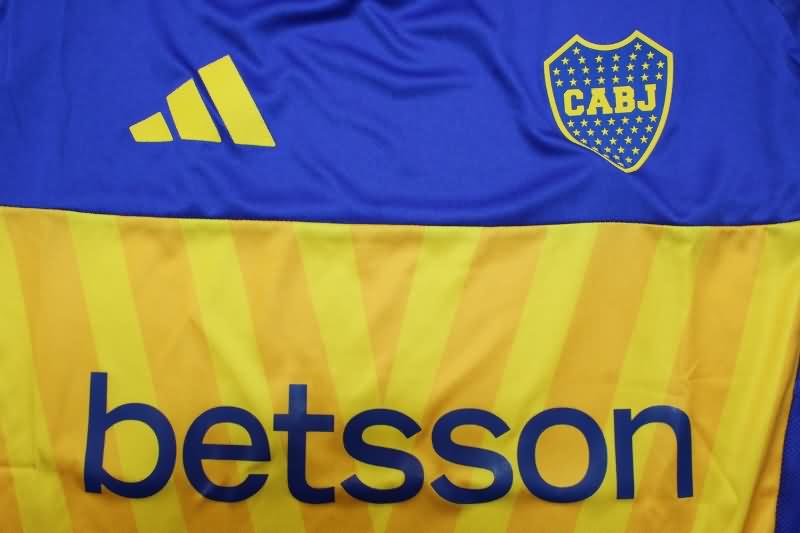 AAA(Thailand) Boca Juniors 2024 Home Long Sleeve Soccer Jersey (Player)