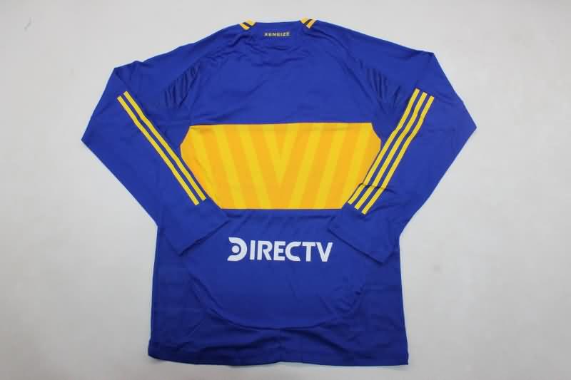 AAA(Thailand) Boca Juniors 2024 Home Long Sleeve Soccer Jersey (Player)