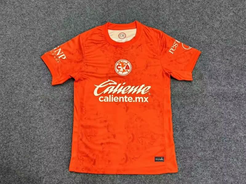 AAA(Thailand) Club America 24/25 Goalkeeper Orange Soccer Jersey