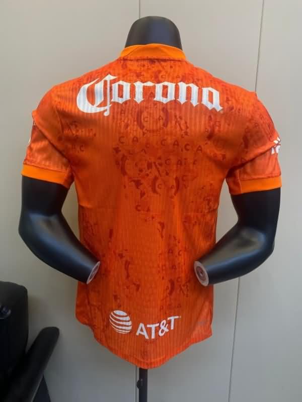 AAA(Thailand) Club America 24/25 Goalkeeper Orange Soccer Jersey (Player)