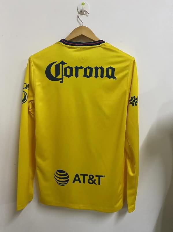 AAA(Thailand) Club America 24/25 Home Long Sleeve Soccer Jersey