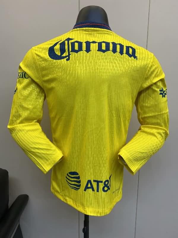 AAA(Thailand) Club America 24/25 Home Long Sleeve Soccer Jersey (Player)