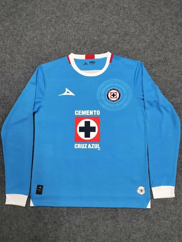 AAA(Thailand) Cruz Azul 24/25 Home Long Sleeve Soccer Jersey