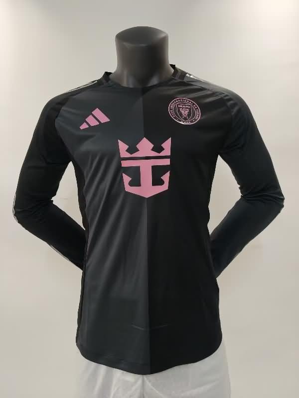 AAA(Thailand) Inter Miami 2025 Away Long Sleeve Soccer Jersey (Player)