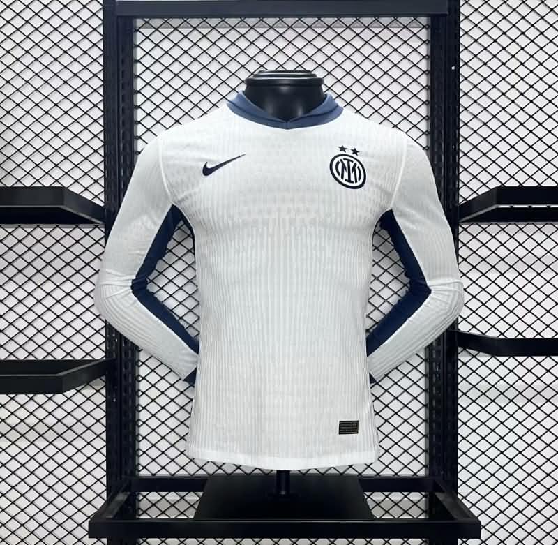 AAA(Thailand) Inter Milan 24/25 Away Long Sleeve Soccer Jersey (Player)