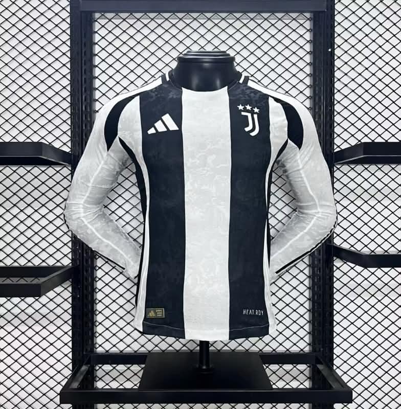 AAA(Thailand) Juventus 24/25 Home Long Sleeve Soccer Jersey (Player)