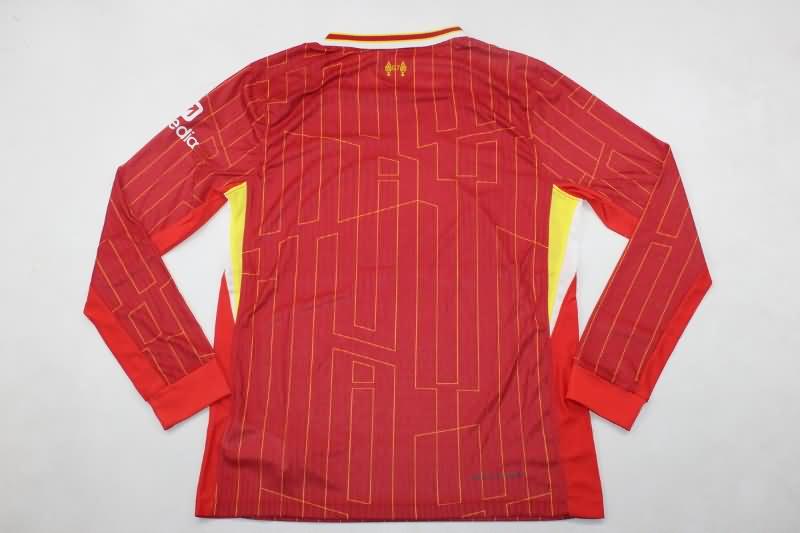 AAA(Thailand) Liverpool 24/25 Home Long Sleeve Soccer Jersey (Player)