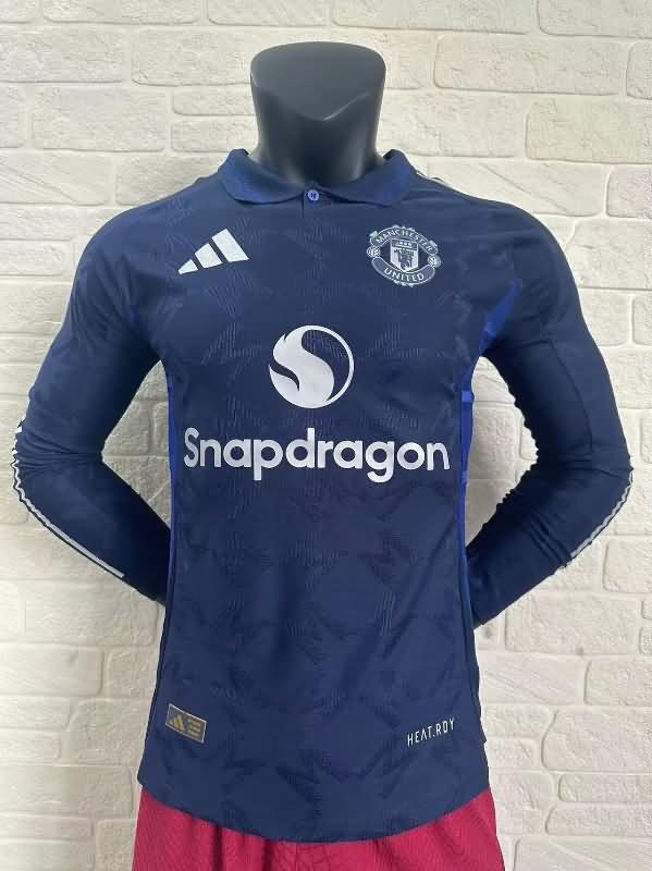 AAA(Thailand) Manchester United 24/25 Away Long Sleeve Soccer Jersey (Player)