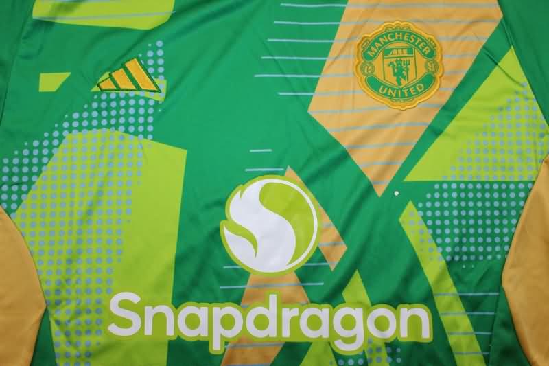 AAA(Thailand) Manchester United 24/25 Goalkeeper Green Soccer Jersey