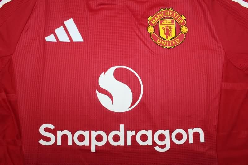 AAA(Thailand) Manchester United 24/25 Home Soccer Jersey (Player)