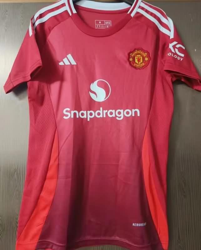 AAA(Thailand) Manchester United 24/25 Home Women Soccer Jersey