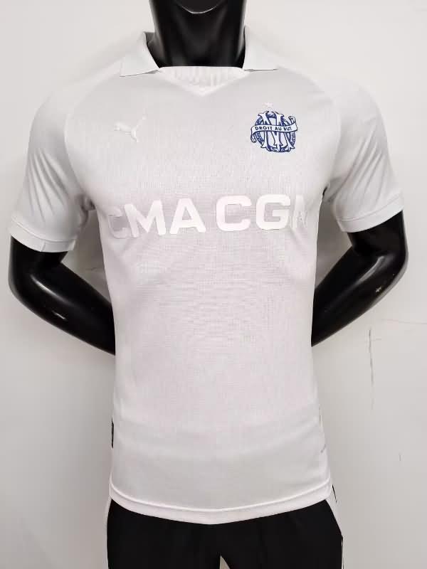 AAA(Thailand) Marseilles 24/25 White Soccer Jersey (Player)