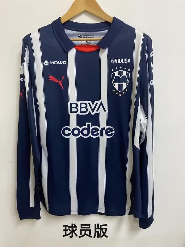 AAA(Thailand) Monterrey 24/25 Home Long Sleeve Soccer Jersey (Player)