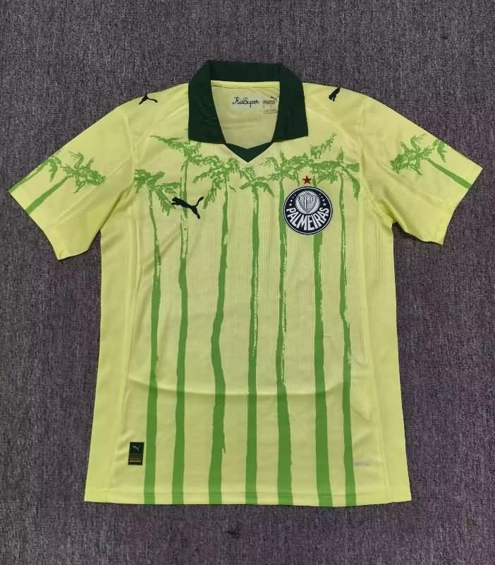 AAA(Thailand) Palmeiras 2025 Away Yellow Soccer Jersey