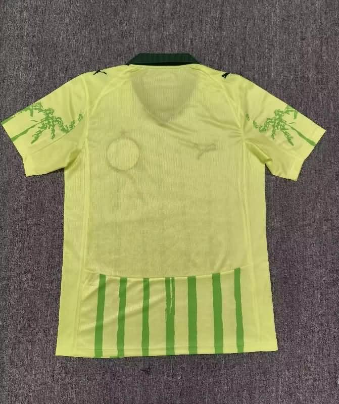 AAA(Thailand) Palmeiras 2025 Away Yellow Soccer Jersey