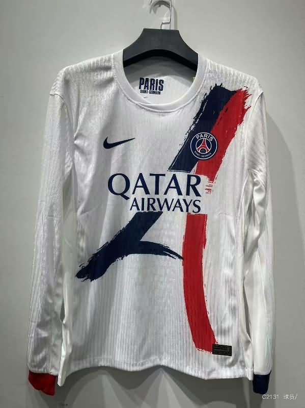 AAA(Thailand) Paris St German 24/25 Away Long Sleeve Soccer Jersey (Player)