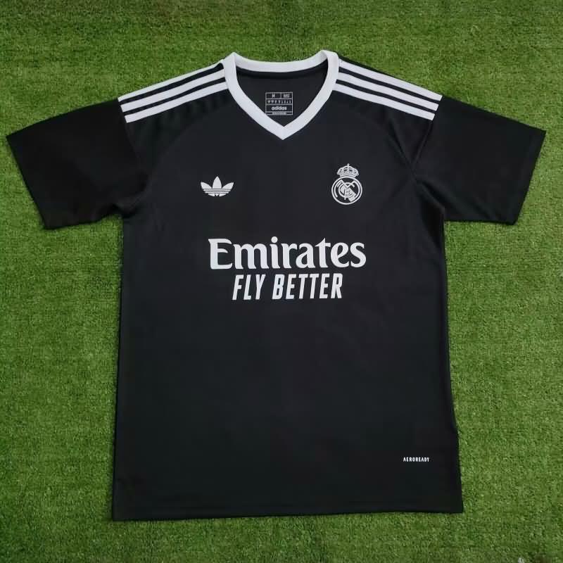 AAA(Thailand) Real Madrid 24/25 Goalkeeper Black Soccer Jersey