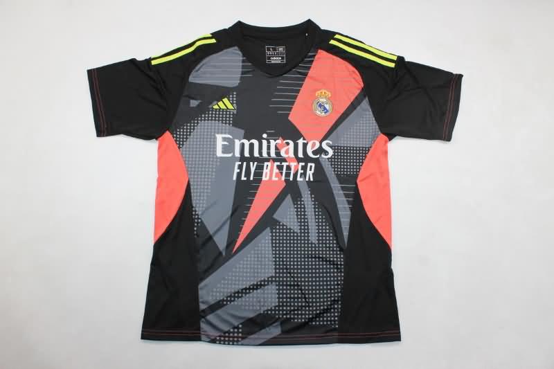 AAA(Thailand) Real Madrid 24/25 Goalkeeper Black Soccer Jersey 02