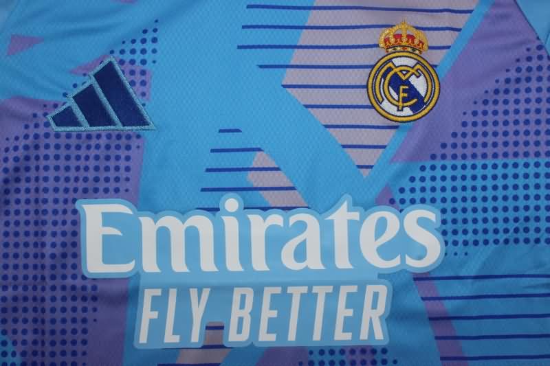 AAA(Thailand) Real Madrid 24/25 Goalkeeper Blue Soccer Jersey