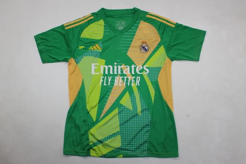 AAA(Thailand) Real Madrid 24/25 Goalkeeper Green Soccer Jersey