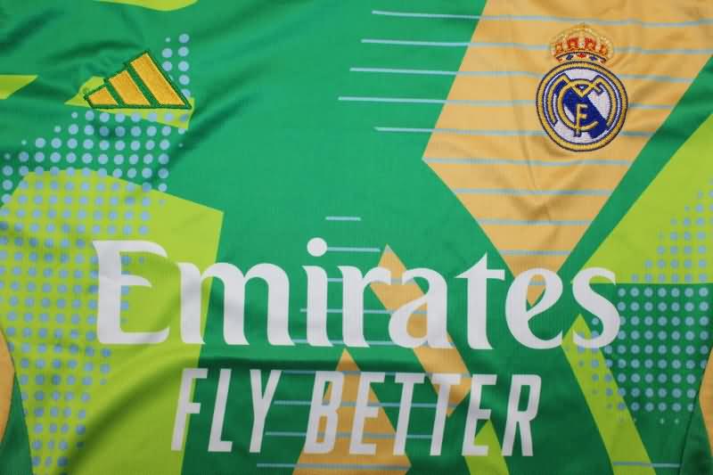 AAA(Thailand) Real Madrid 24/25 Goalkeeper Green Soccer Jersey