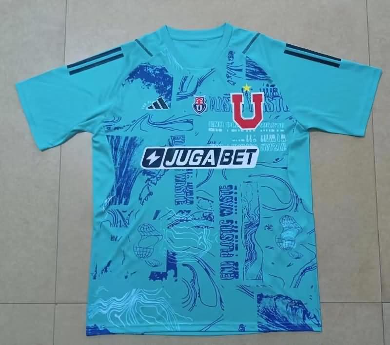 AAA(Thailand) Universidad Chile 2024 Goalkeeper Blue Soccer Jersey
