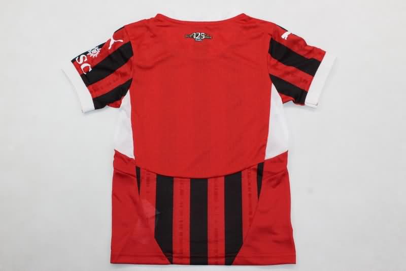 AC Milan 24/25 Kids Home Soccer Jersey And Shorts (Player)