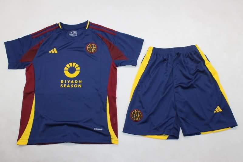 AS Roma 24/25 Kids Third Soccer Jersey And Shorts