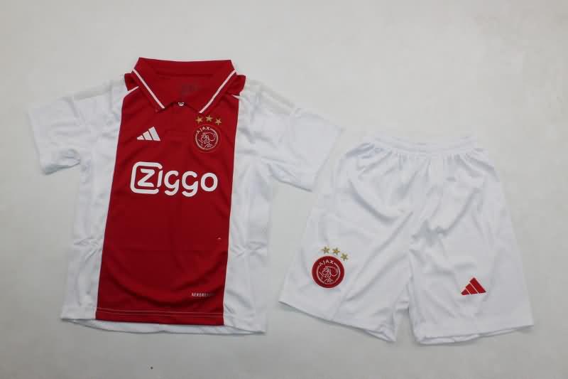 Ajax 24/25 Kids Home Soccer Jersey And Shorts