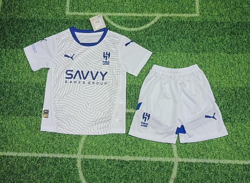 Al Hilal 24/25 Kids Away Soccer Jersey And Shorts