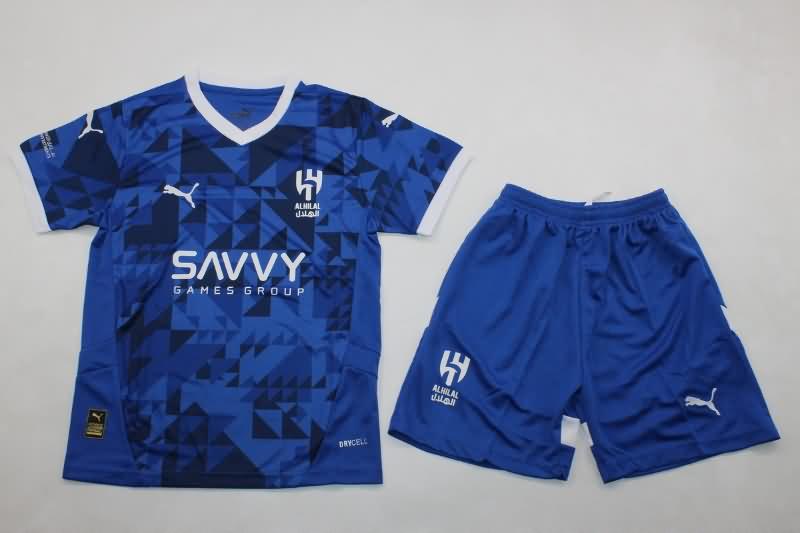 Al Hilal 24/25 Kids Home Soccer Jersey And Shorts