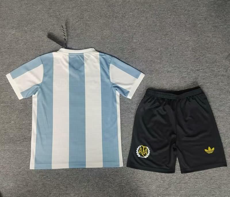 Argentina 50th Kids Anniversary Soccer Jersey And Shorts