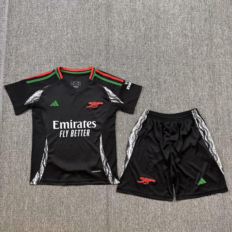 Arsenal 24/25 Kids Away Soccer Jersey And Shorts Leaked