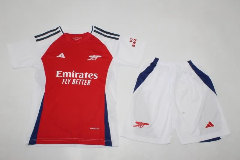 Arsenal 24/25 Kids Home Soccer Jersey And Shorts
