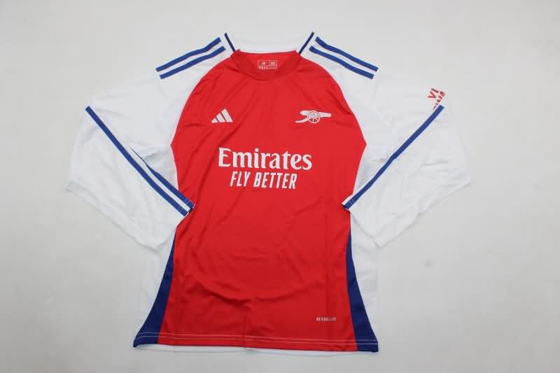 Arsenal 24/25 Kids Home Long Sleeve Soccer Jersey And Shorts