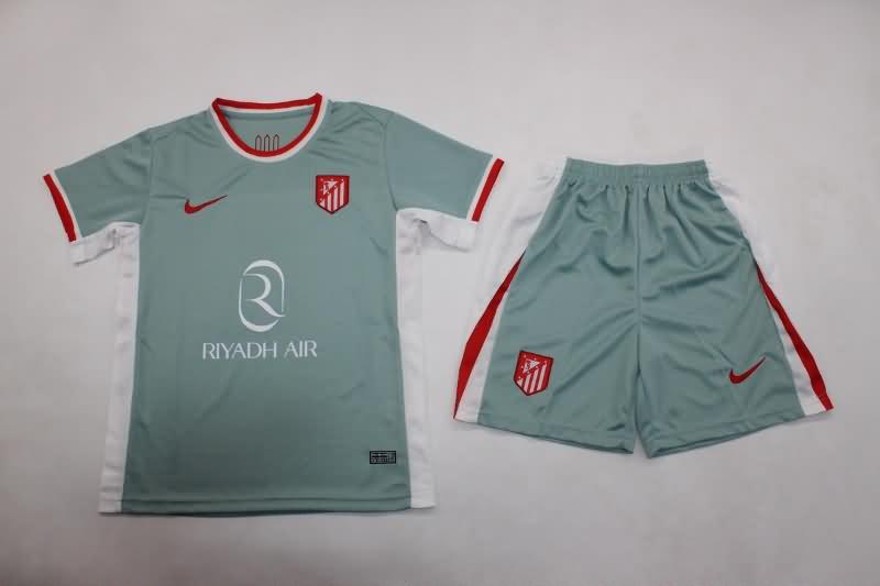 Atletico Madrid 24/25 Kids Away Soccer Jersey And Shorts Leaked