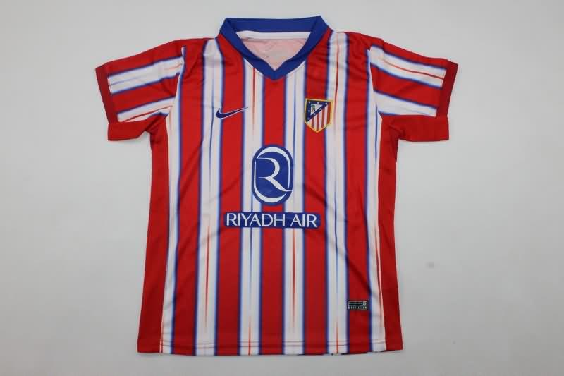 Atletico Madrid 24/25 Kids Home Soccer Jersey And Shorts Leaked