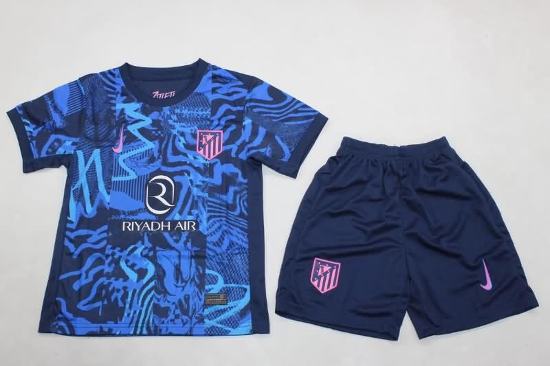 Atletico Madrid 24/25 Kids Third Soccer Jersey And Shorts