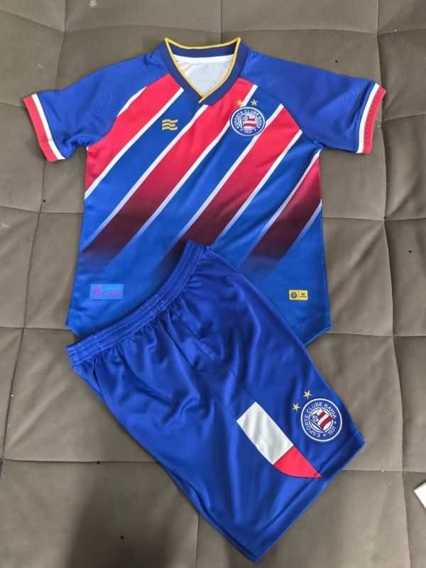 Bahia 2024 Kids Home Soccer Jersey And Shorts