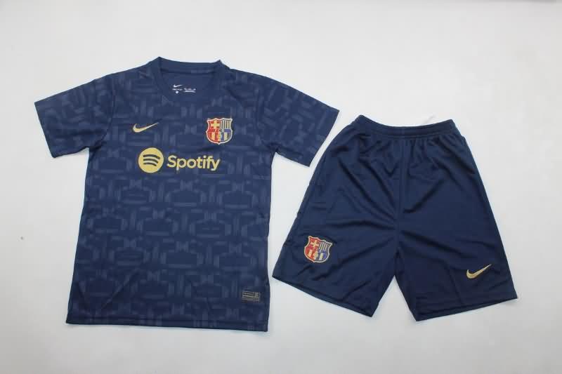 Barcelona 125th Kids Soccer Jersey And Shorts