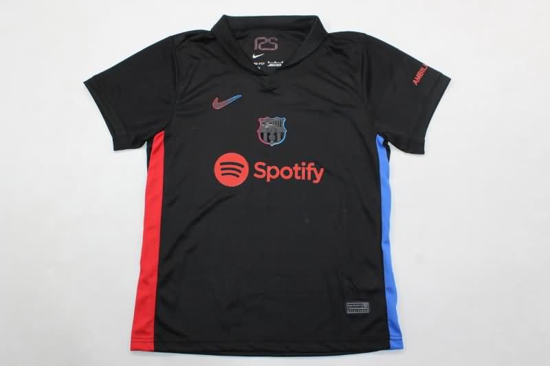 Barcelona 24/25 Kids Away Soccer Jersey And Shorts