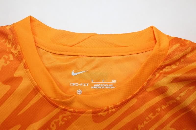 Barcelona 24/25 Kids Goalkeeper Orange Soccer Jersey And Shorts