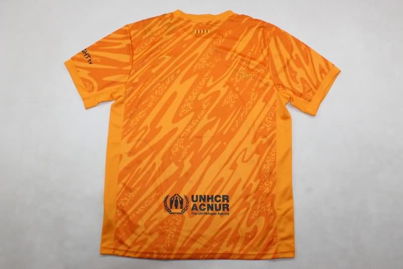 Barcelona 24/25 Kids Goalkeeper Orange Soccer Jersey And Shorts