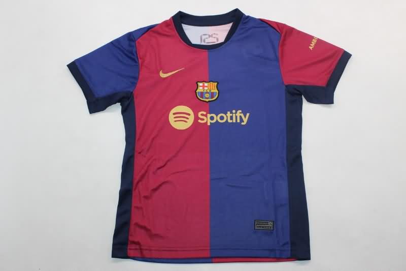 Barcelona 24/25 Kids Home Soccer Jersey And Shorts