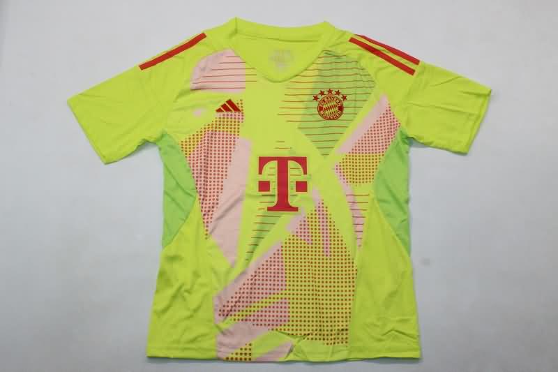 Bayern Munich 24/25 Kids Goalkeeper Green Soccer Jersey And Shorts